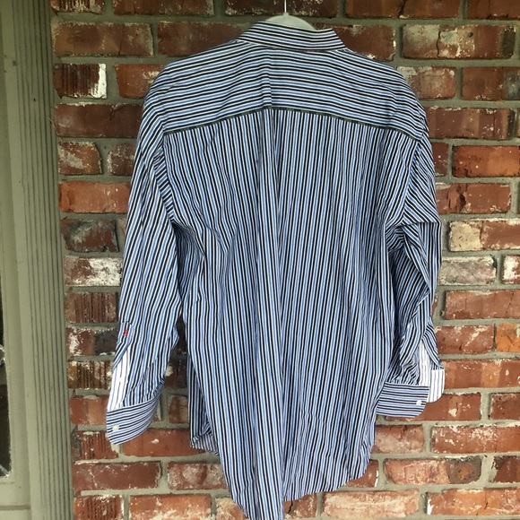 Robert Graham blue and white button down size L - Picture 5 of 7